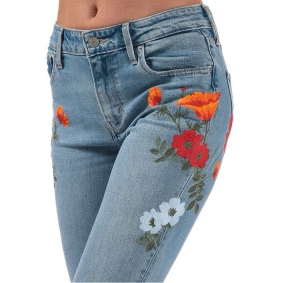 Levi's limited edition poppy skinny jeans - Picture 1 of 6